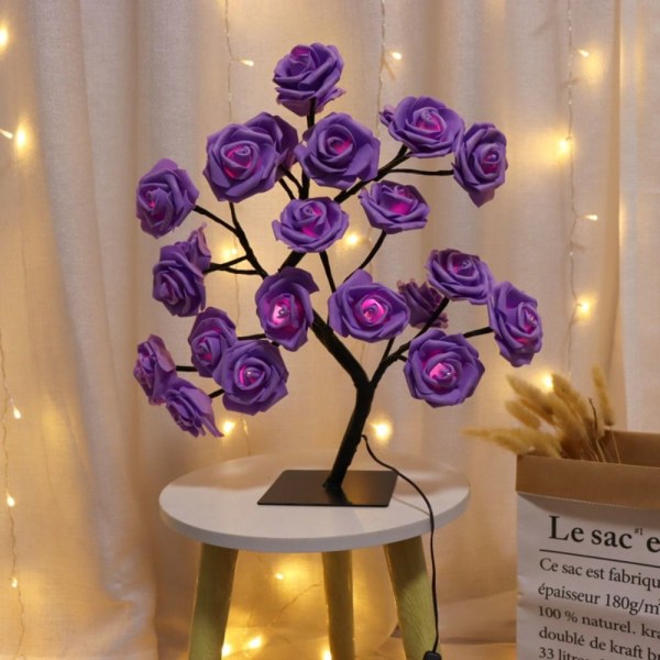 Bordslampa Rose Lampor LILA purple