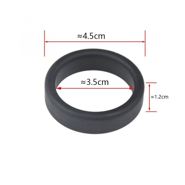 2 Stk Gummi Ring Bagage Hjul Ring SORT SORT black