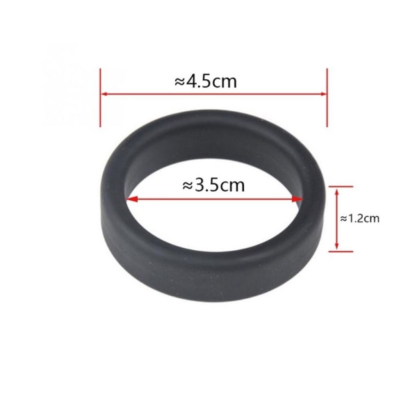 2 Stk Gummi Ring Bagasje Hjul Ring SORT SORT black