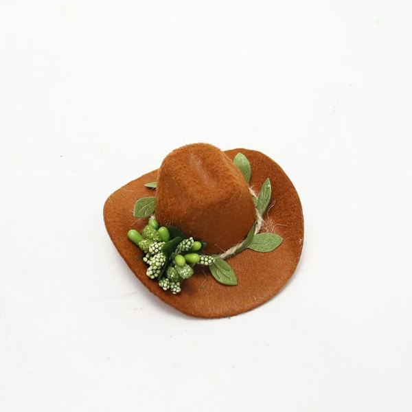 2 stk vinflaskehatte Cowboyhat B B B