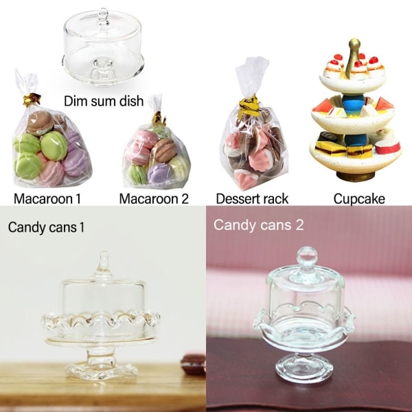 Dollhouse Jälkiruokateline Dim Sum Dish JÄLKIRUOKITEILY JÄLKIRUOKATELINE dessert rack