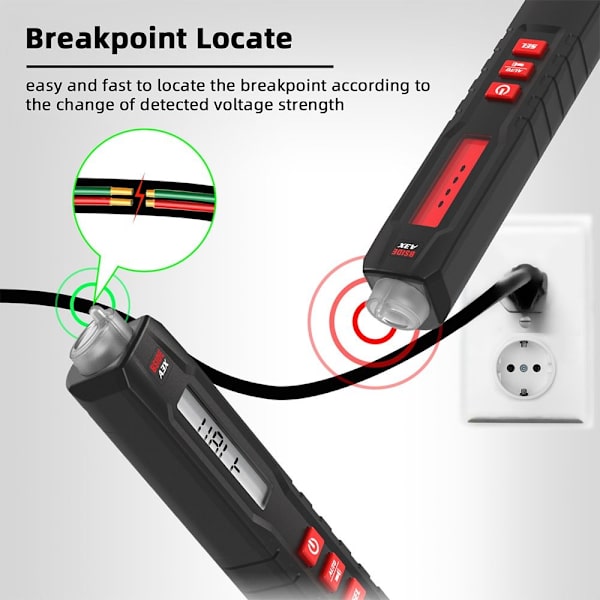 Spændingsdetektor Tester DC AC Digital Multimeter A3X A3X A3X