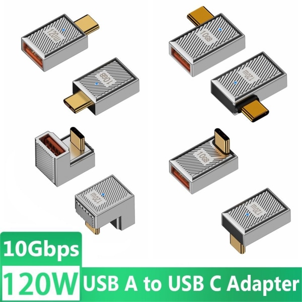 Type-c til USB-A-omformer OTG-adapter A-F TIL C-M SIDEBØYING A-F A-F to C-M Side Bend