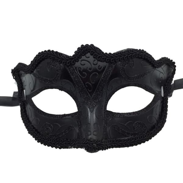 2 Stk Masquerade Tiara Dance Mask SORT 2STK 2STK black 2pcs-2pcs