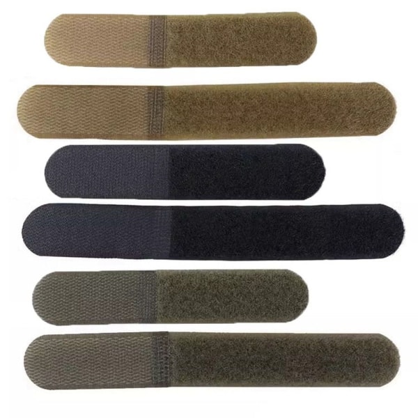 2kpl/pakkaus Tactical Molle Ties Johdinsiteet HARMAA 16cm Grey 16cm