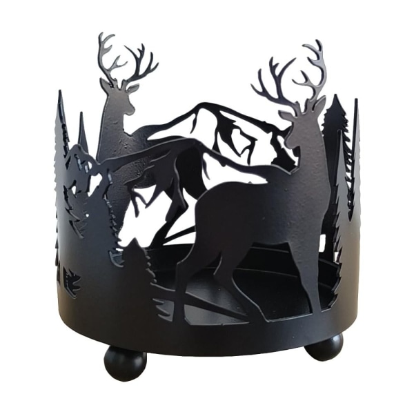 Kreativ jern lysestage cirkulær lysestage HJØRT Deer 33f7 | Deer | Deer |  Fyndiq