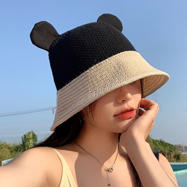 Bucket Hat Beach Cap SVART black