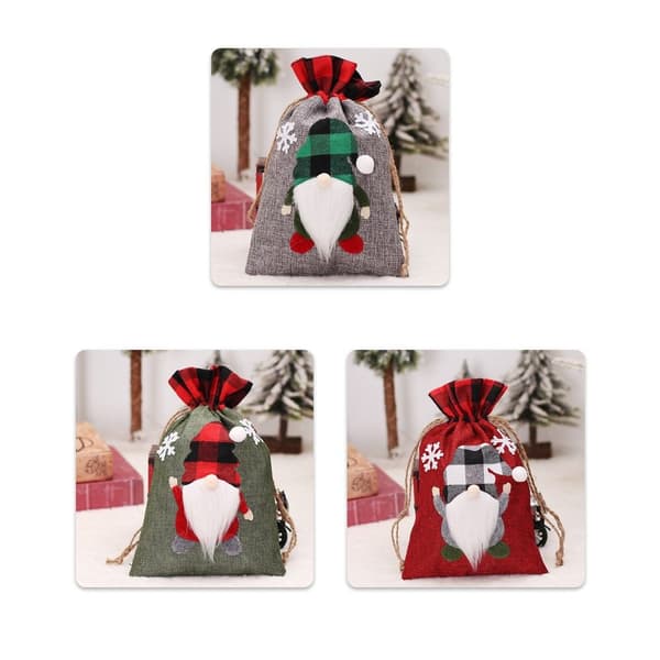 Dragsko Presentpåse Julklappspåse GRÅ Grey