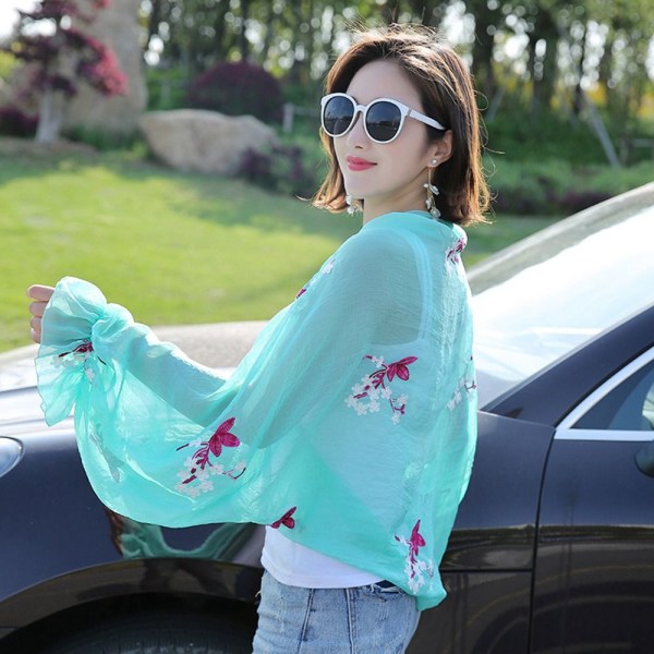 Chiffongscarf långärmad poncho FÄRG 5 FÄRG 5 Color 5