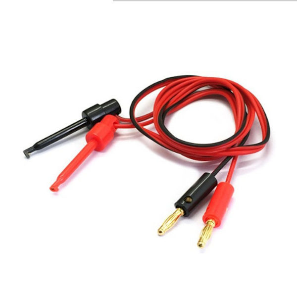 4 mm prøvekrog clips Banan stik testledninger Multimeter test