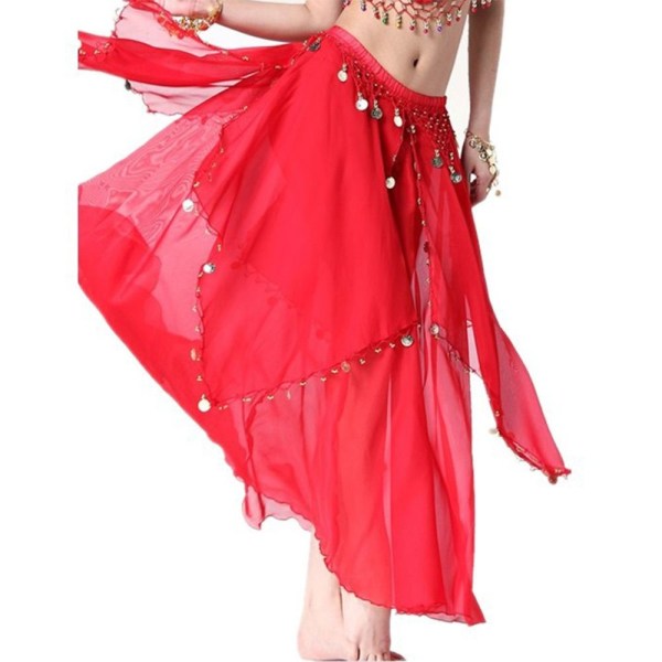 Dansande kjol Spansk kjol ROSE RED Rose red