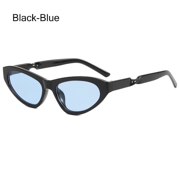 Soikeat aurinkolasit Cat Eye aurinkolasit MUSTA-SININEN MUSTA-SININEN Black-Blue