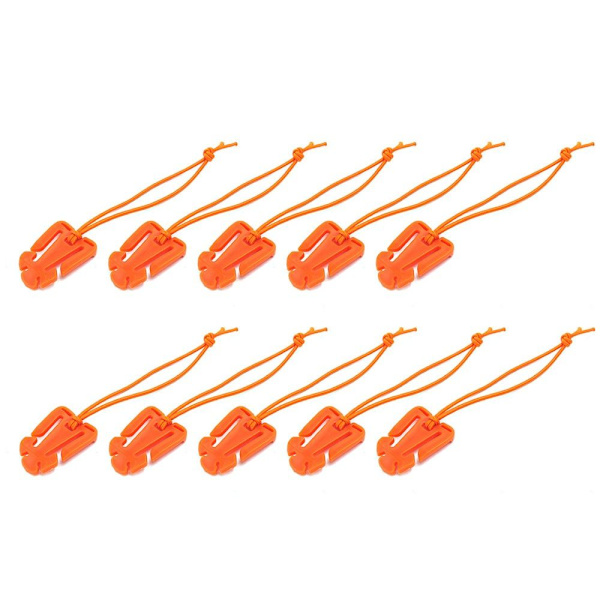 10ST Ryggsäck Spänne Clamp Karbinhake ORANGE orange