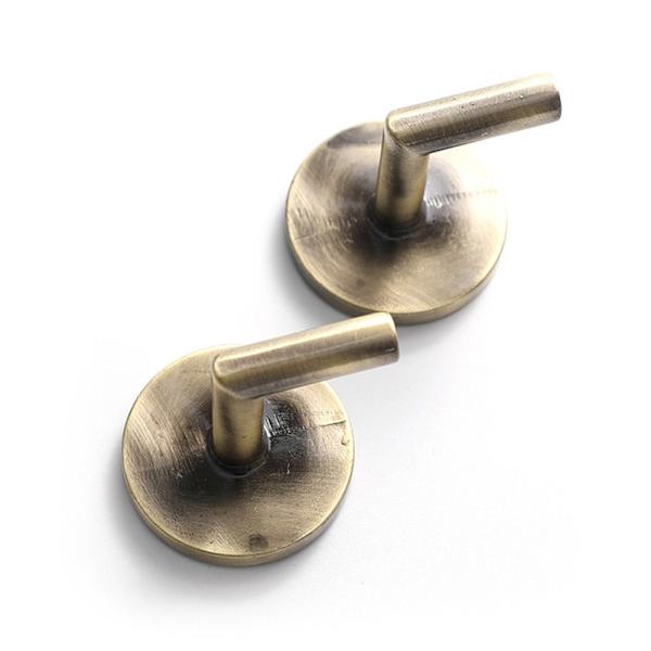 2stk Gardin Holdback Monterte Metallkroker SORT black