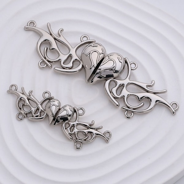 2kpl housujen vyötärön kiristysnapin tapit SILVER 50MM silver 50mm