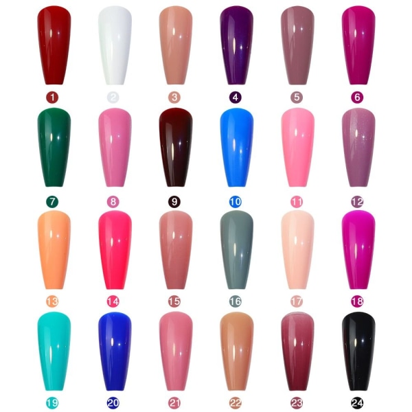 576stk Fake Nails Long SET01 SET01