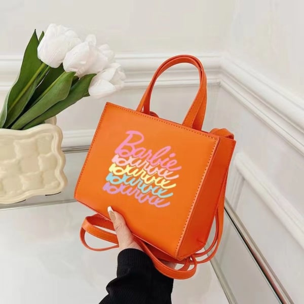 Barbie Graffiti Tote Bag Barbie Håndtaske ORANGE orange