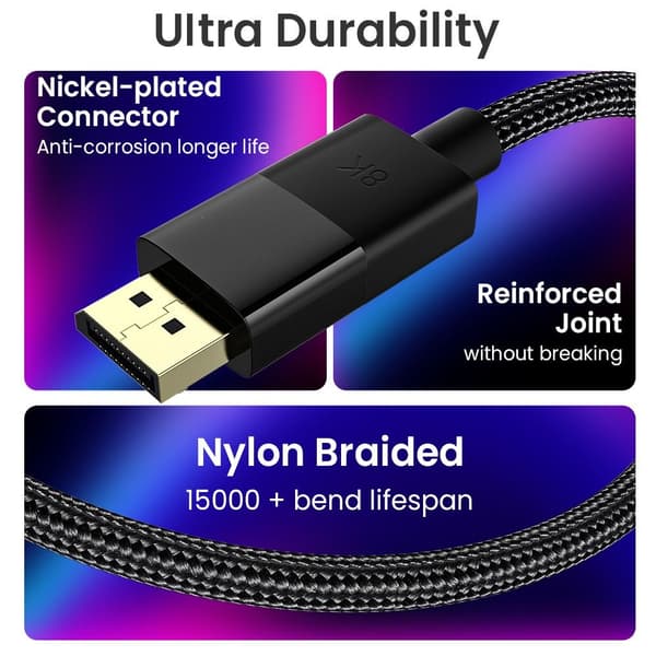 DisplayPort-kaapeli DP 1.4 1M 1m