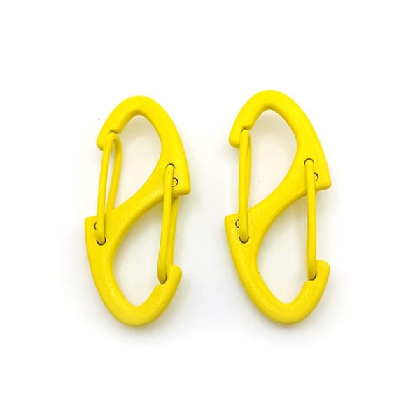 10 st Alloy Karbinhake Release Spänne GUL YELLOW