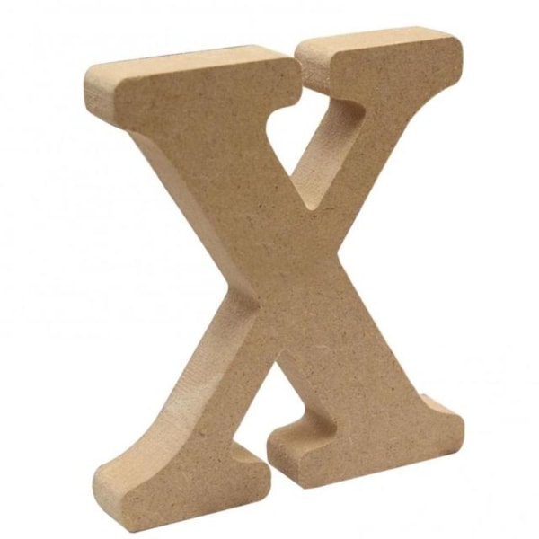 Alfabetdekoration i træ MDF-form Alfabetdekoration X X X