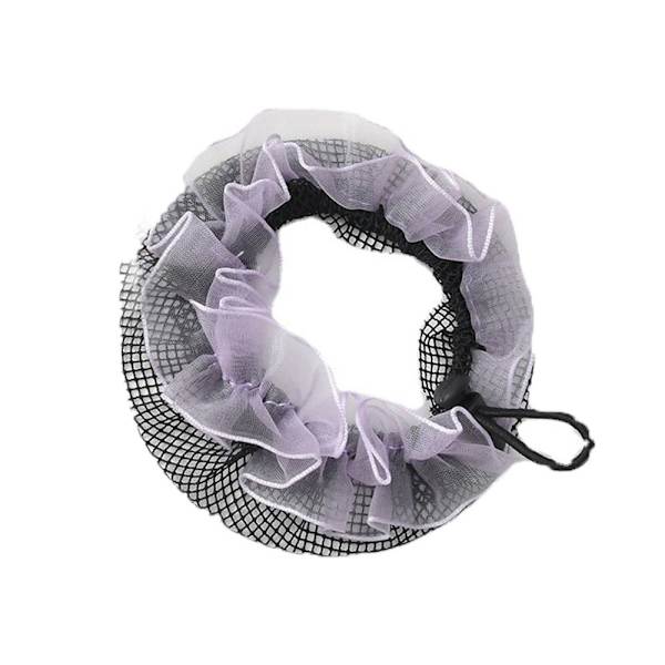 Bun Hair Nets Mesh Cover med dragsko ROSA Pink