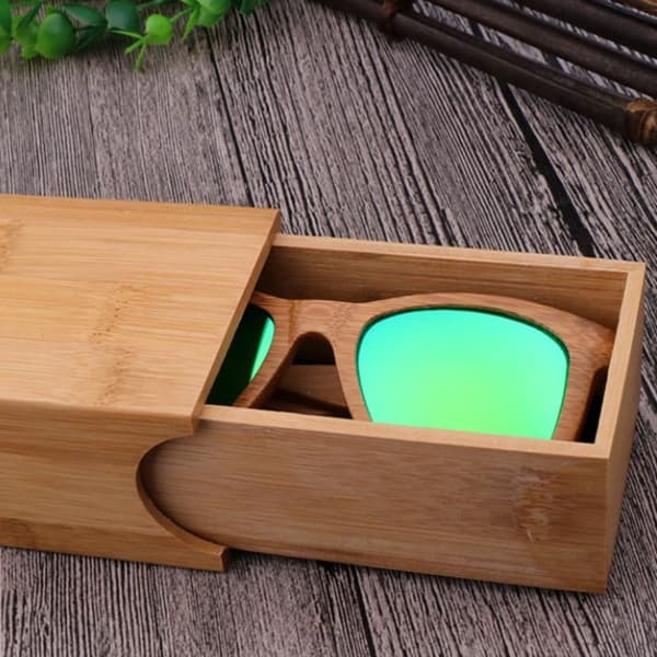 Bambu Glasögon Box Solglasögon Box Solglasögon Förvaringsbox