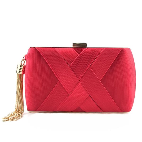 Aften tasker Clutch pung RØD Red