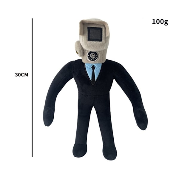 Man Plyschleksak Skibidi Doll Skibidi Toalett Plyschleksak Fylld Leksak