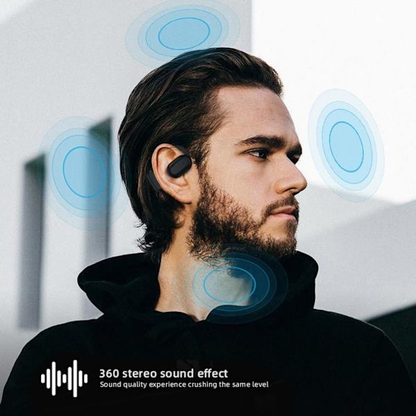 Bone Conduction -kuulokkeet Langattomat kuulokkeet MUSTA black