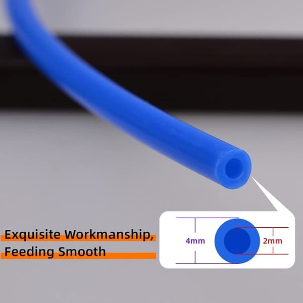 1M PTFE-putki Bowden-letku 2X PC4-M6 & PC4-M10 -liittimillä