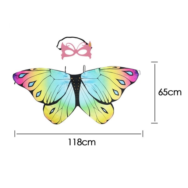 Butterfly Wings Sjal Sommerfugletørklæde 2 2 2