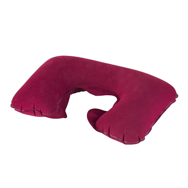 Uppblåsbar Kudde Nackskydd VINRÖTT wine red