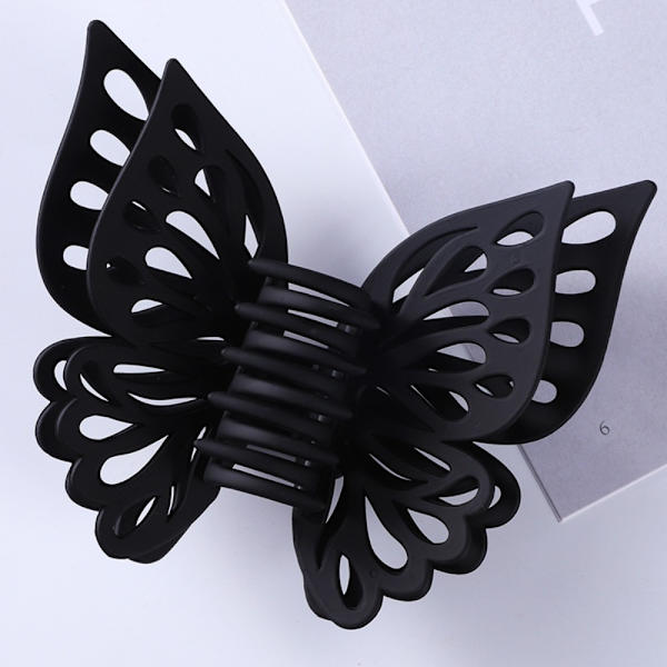 2kpl Hiuskynsipidikkeet Hollow Butterfly Hiusneula MUSTA Black