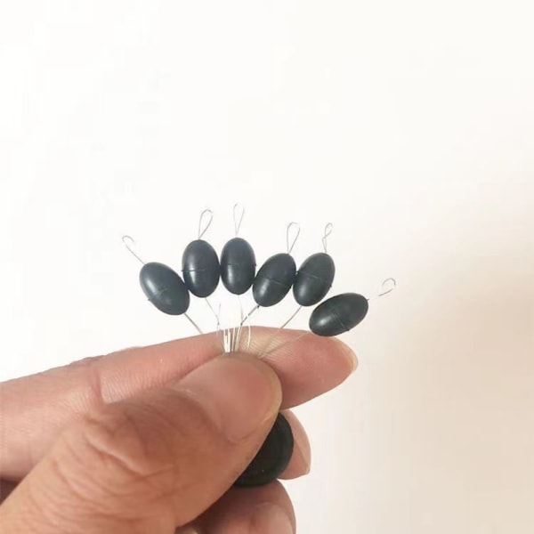 Fiskebobberprop Gummibønne SORT-10 SORT-10 Black-10
