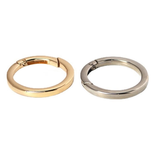 5 stk Spring O-Ring Spænder Karabinhagepunge Håndtasker GULD 16,5MM Gold 16.5mm