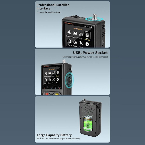 Satellitsignalfinder DVB-S/S2/S2X GTMEDIA V8 Finder 2