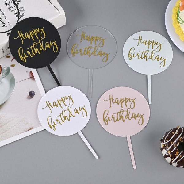 Cake Toppers Cupcake Toppers HVIT White