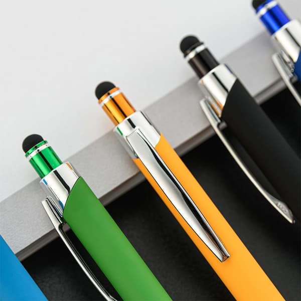 2 STK Multifunktion Pen Kapacitiv Pen SORT Black
