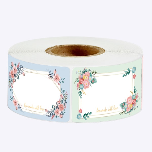 250/500 STK Sauce Flasker Etiket Klistermærke Blomster Etiketter A-250 STK A-250PCS