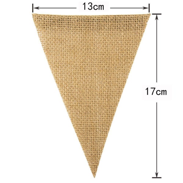 Burlap Bunting Banner Jute Banner 10M 10m