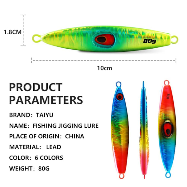 10cm/80g Hårt bete för fiskedrag 3 3 3