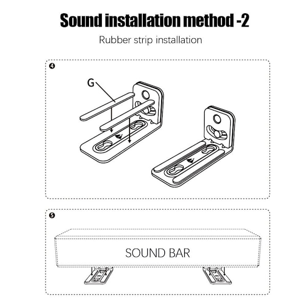 Højttaler Vægmonteret Soundbar Holder Højttalerstativ