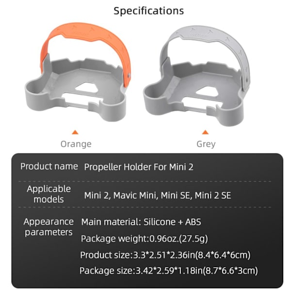 Propelholder Propelstabilisator GRÅ grey