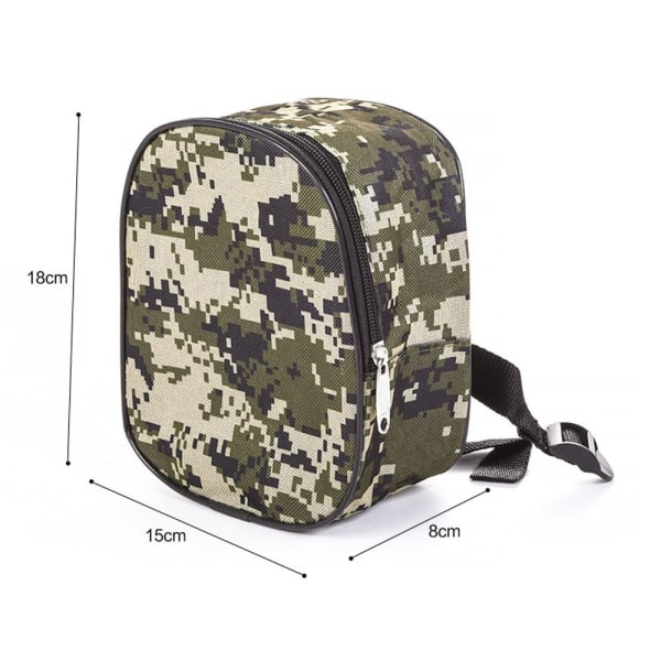 Runda fiskerullar väska Canvas fiskerulle väska KAMOUFLAGE camouflage