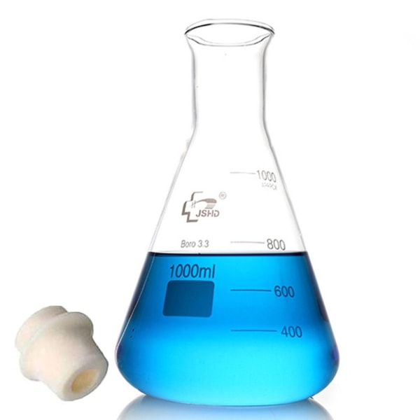 Glas Erlenmeyer kolv tung vägg kolv Borosilikat glas kolv