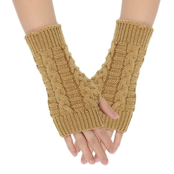 Rannevarsi Rukkaset Fingerless Naisten Käsineet CAMEL CAMEL Camel