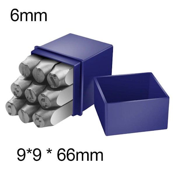 Nummer Stempel Læder Tryk 6MM 6mm