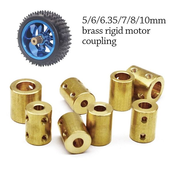 Messing stift konnektor Motoraksel dele 5MM-5MM 5MM-5MM
