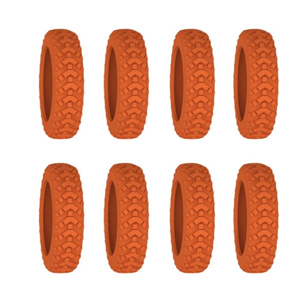 8ST/ Set Resebagage Caster Skor Resväska Hjul Skydd orange 8pcs-8pcs