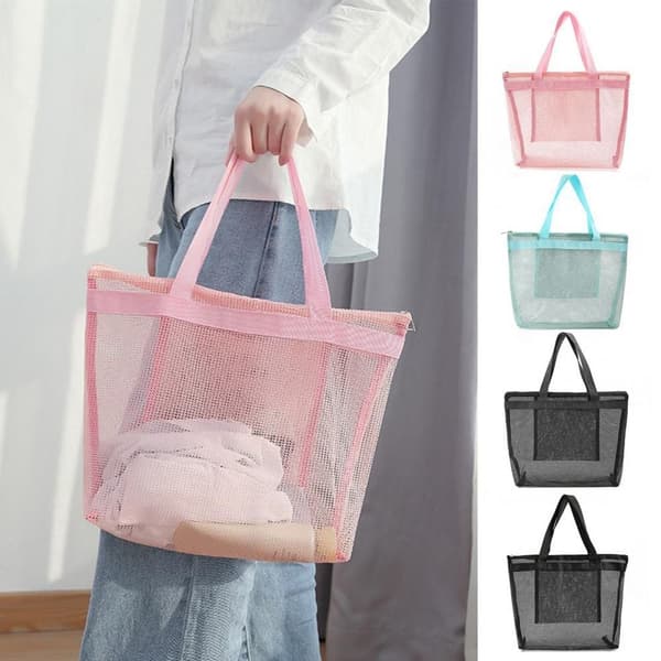 Beach Mesh Taske Toilettaske SORT black